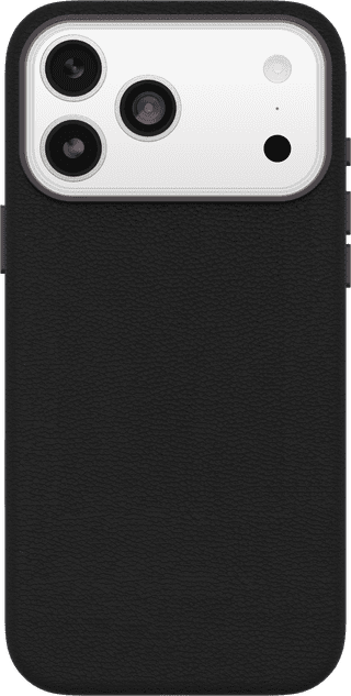 OtterBox Symmetry iPhone 17 Pro Max Back Cover with MagSafe Magnet Leather Black
