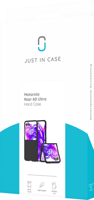 Just in Case Motorola Razr 60 Ultra Hard Case Zwart
