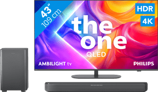 Philips Ambilight 43 inches PUS9000 QLED 4K (2025) + Philips TAB5309