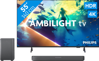 Philips Ambilight 55 inches PUS8000 4K (2025) + Philips TAB5309