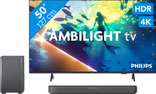 Philips Ambilight 50 inches PUS8000 4K (2025) + Philips TAB5309