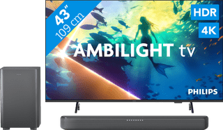 Philips Ambilight 43 inches PUS8000 4K (2025) + Philips TAB5309