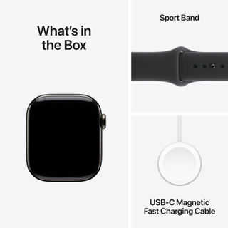 Apple Watch Series 11 Cellular 42mm Titanium  Slate Sportband S/M