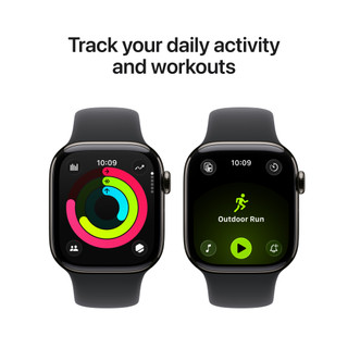 Apple Watch Series 11 Cellular 42mm Titanium  Slate Sportband S/M