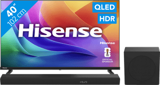 Hisense QLED 40" A59S (2026) + Hisense HS3100
