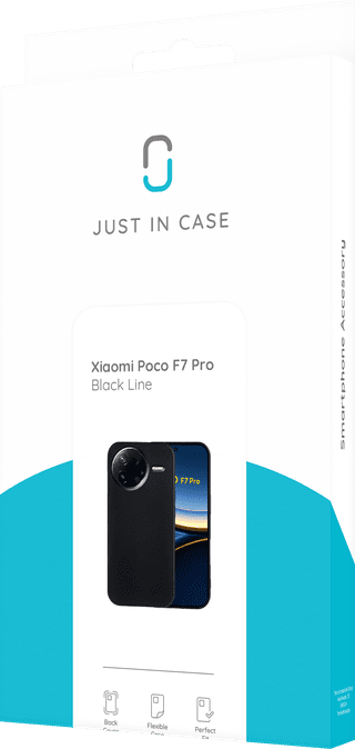 Just in Case Soft Design Xiaomi Poco F7 Pro Back Cover Zwart
