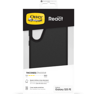 OtterBox React Samsung Galaxy S25 FE Back Cover Black