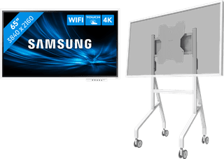 Samsung Flip Pro WM65B + Neomounts MOVE Go Flip FL50-515WH1