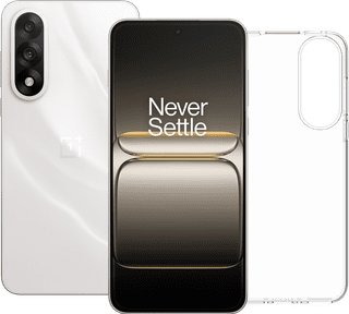 OnePlus Nord 5 256GB Wit 5G + BlueBuilt Back Cover Transparant