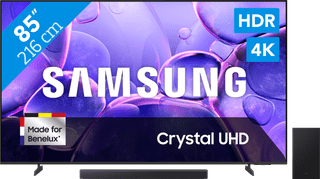 Samsung 85 inches Crystal UHD U8070F (2025) + Samsung HW-B450F Black