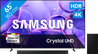 Samsung 65" Crystal UHD U8070F (2025) + Samsung HW-B66CF Zwart