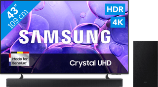 Samsung 43 inches Crystal UHD U8070F (2025) + Samsung HW-B66CF Black