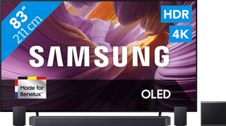 Samsung 83" OLED 4K S85F (2025) + Samsung HW-Q990F Zwart