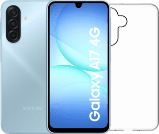Samsung Galaxy A17 128GB Grijs 4G + BlueBuilt Back Cover Transparant