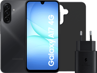 Samsung Galaxy A17 128GB Zwart 4G + Accessoirepakket