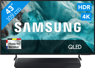 Samsung 43" QLED 4K Q7F4 (2025) + Samsung HW-S60D Zwart (2024)