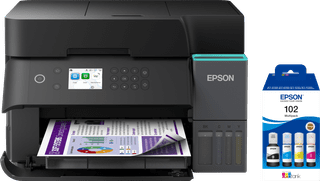 Epson EcoTank ET-3950 + 1 set extra inktflesjes
