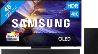 Samsung 48" OLED S90F (2025) + Samsung HW-B750F Zwart