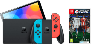 Nintendo Switch OLED Blue Red + EA Sports FC 26