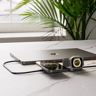Zens Pro 3 Draadloze Oplader 20 Watt met USB C Kabel Zwart