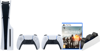 PlayStation 5 Slim Disc Edition + Battlefield 6 + Extra Controller Wit + Oplaadstation