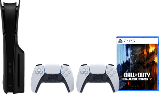 PlayStation 5 Slim Disc Edition + Black Ops 7 + Covers Zwart + Extra Controller Wit