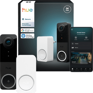 Hue Secure Wired Video Doorbell + Chime