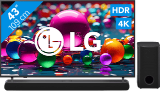 LG 43" 4K Smart UA75 + LG DS77TY