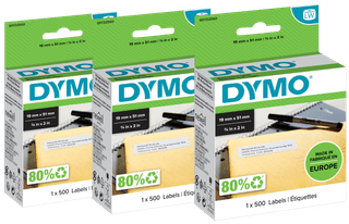 DYMO Removable Label 19x51mm 500 Units 3-pack