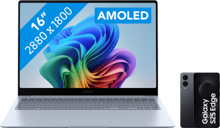 Samsung Galaxy Book4 Edge Copilot+ PC NP960XMB-KB1NL + Samsung Galaxy S25 Edge 256GB Zwart 5G