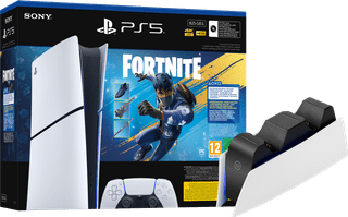 PlayStation 5 Slim Digital Edition Fortnite bundel + Oplaadstation