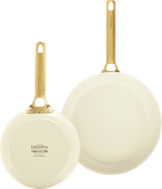 GreenPan Padova Reserve 20 + 26 cm koekenpannenset Cream White