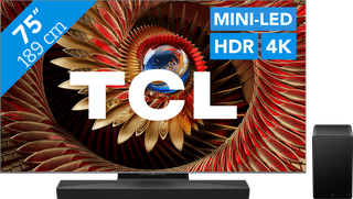 TCL 75 inches QD Mini-LED C81K 4K (2025) + TCL Q65H