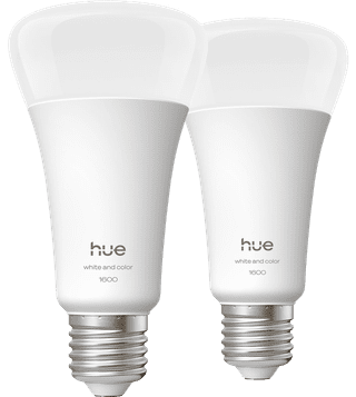 Philips Hue A67 White and Color 1600 lumens E27 Duo Pack