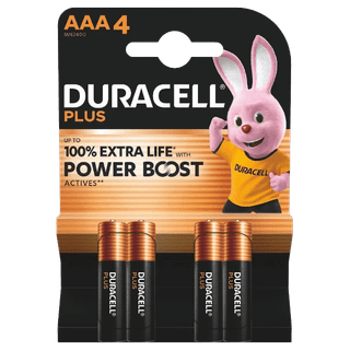 Duracell Alkaline Plus AAA-batterijen 4 stuks