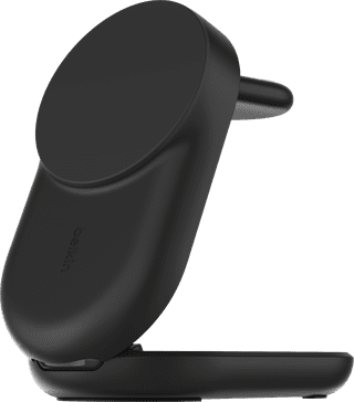 Belkin UltraCharge 3-in-1 MagSafe Draadloze Oplader met Standaard Qi2 25W Zwart