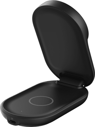 Belkin UltraCharge 2-in-1 MagSafe Draadloze Oplader met Standaard Qi2 25W Zwart