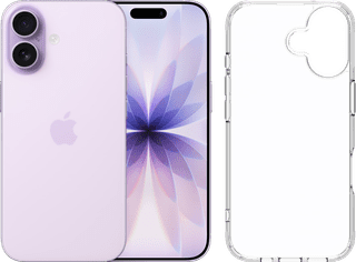 Apple iPhone 17 256GB Purple + BlueBuilt Protective Back Cover Transparent
