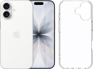 Apple iPhone 17 512GB White + BlueBuilt Protective Back Cover Transparent