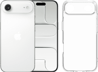 Apple iPhone Air 256GB White + BlueBuilt Protective Back Cover Transparent