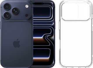 Apple iPhone 17 Pro 1TB Blue + BlueBuilt Protective Back Cover Transparent