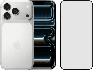 Apple iPhone 17 Pro 256GB Zilver + BlueBuilt Screenprotector Glas