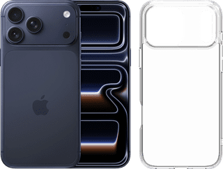 Apple iPhone 17 Pro Max 512GB Blue + BlueBuilt Protective Back Cover Transparent