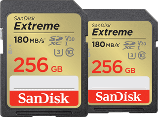 SanDisk SDXC Extreme 256GB 130MB/s DuoPack