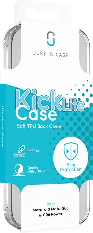 Just in Case Soft Design Motorola Moto G06 Back Cover Transparant