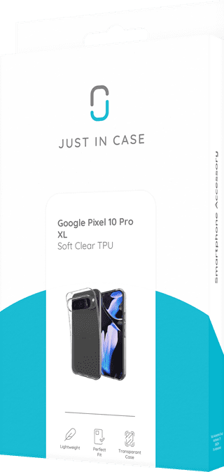 Just in Case Soft Design Google Pixel 10 Pro XL Back Cover Transparant