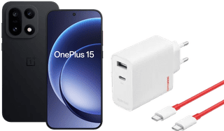 OnePlus 15 256GB Zwart 5G + OnePlus SuperVOOC Oplader 120W + Usb C kabel