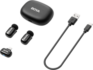Boya Mini 2 Zwart voor Lightning