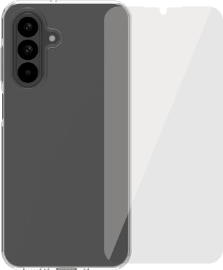 BlueBuilt Samsung Galaxy A26 Back Cover Transparant + Screenprotector Glas