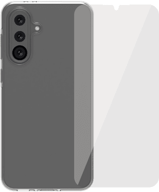 BlueBuilt Samsung Galaxy A36 Back Cover Transparant + Screenprotector Glas